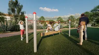 HUCK OCCITANIA : MINI BALANÇOIRE CHENILLE, ref 4585-45